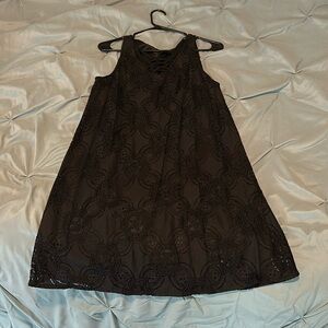 Black shift dress